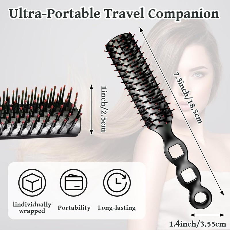 FufuHalo 100 Pack Hair Brush and Comb Set,Individually Wrapped