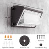AIKVSXER 160W LED Wall Pack Light, 25600LM 6000K Dusk to