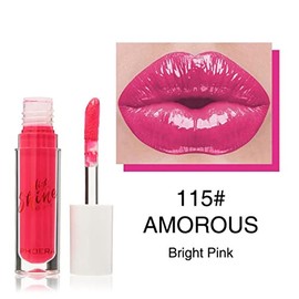 AQUAPURITY Phoera® Cushiony High Shine Lip Gloss 3ml Pigmented Moisturising Non-Sticky clear lipgloss (115 Amorous)