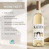 SpecialMe® Weinetiketten personalisiert Weltbeste Katzenmama bis zu 3 Katzen mit