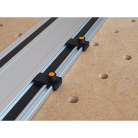 Toolcurve PowerTec Guide Rail Limit Stops - Pair of 2 for PowerTec Track Saw Guide Rails
