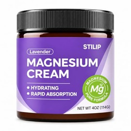 WhereHike Crema Tópica Natural De Magnesio Para Dormir, Loción De Magnesio De Noche Para El Dolor Y Los Calambres En Las Piernas, Relajación Muscular,