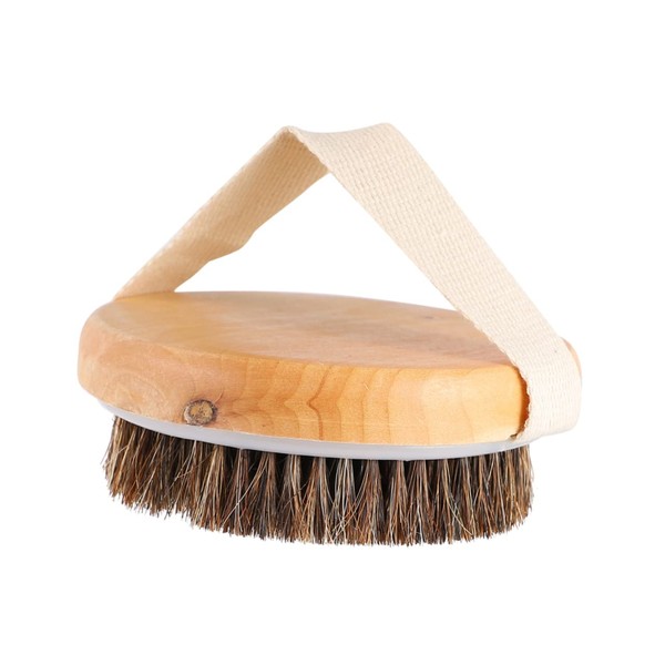 PACKOVE Handheld Wooden Massager Brush for Exfoliating and Lymphatic Stimulation