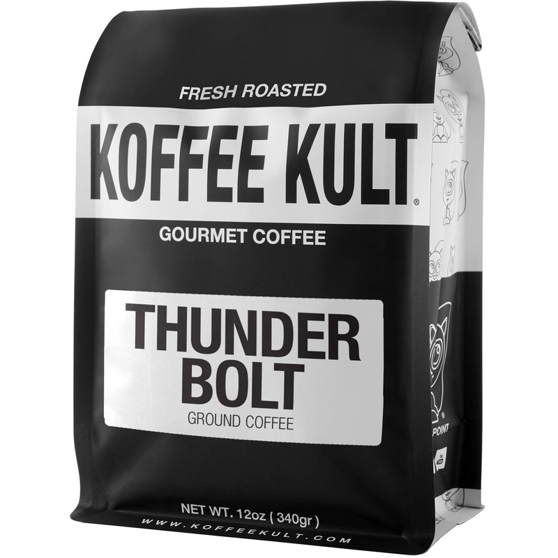 Koffee Kult Thunder Bolt Coffee (Ground, 12oz)