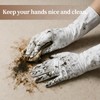50 Counts 16" Long Disposable Nitrile Gloves,White,M