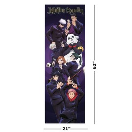 Jujutsu Kaisen - Anime TV Show Door Poster (Characters) (Size: 21" x 62")