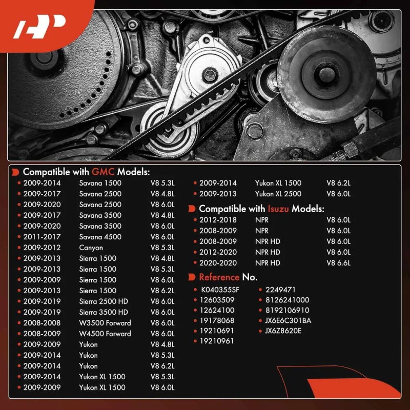 Correa Serpentina Motor Chevy/ford/gmc - Silverado, Tahoe, Y