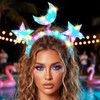 BARTOSI Light Up Moon Star Headbands LED Glow Headband Holiday
