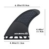 Lonnngg Surfboard Fins Single Dual Tab FinG3/G5/G6/G7 Half Carbon+Honeycomb Surfboard