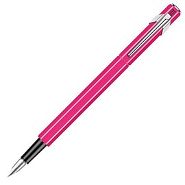 Caran d'Ache Purpur 849 Metal Fountain Pen Fluorescent EF