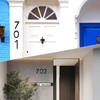 JAONLD House Number Sign Black Acrylic House Number with Screws,