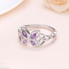 JZMSJF S925 Sterling Silver Celtic Knot Butterfly Ring Dainty Jewelry