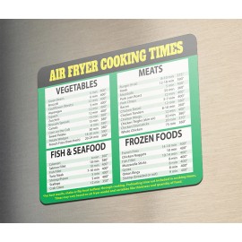 Kitchen AIR FRYER COOKING TIMES CHEAT SHEET  KITCHEN  GREAT GIFT IDEA SINGLE 11x8.5 INCH