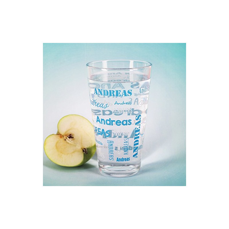 Herz & Heim® Drinking Glass with Name in Various Fonts
