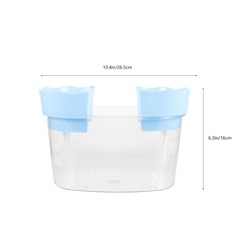SUPVOX Plastic Betta Tank Small Desktop Aquarium Fish Tank Aquarium