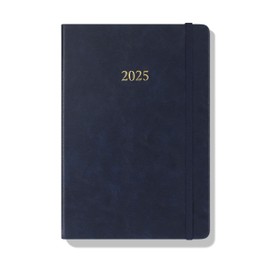 Wykeham's Executive Journal – 2025 Day Per Page Diary and Planner – Personalisation Available (Royal Blue, A5)