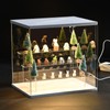 MECCANIXITY Clear Acrylic Display Case with LED Light 3 Tier