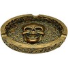 Puckator Ashtray - Skull - Metallic Effect - Brushed Gold