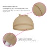 4 Pcs Stretchy Nylon Wig Caps, Brown Skin Tone Wig