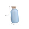 WOONEKY 2 Pcs Travel Shampoo Bottles Leak-Proof Plastic 200ml Refillable