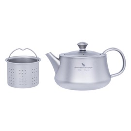 Boundless Voyage 300ml Titanium Kettle Portable Kung Fu Tea Set Reusable Travel Camping Tea Maker No Cups Ti3118D