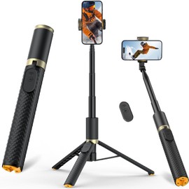 62-Inch Extendable Tripod for Cell Phones and Cameras, Selfie Stick All in One