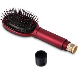 Diversion Safe Hair Brush, Store Money, Cash, Key, Jewelry Safe Disguised Safes Hair Brush Cash Holder Container for Travel or Home Security Gift(Red)