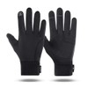 LERWAY Winter Warm Gloves, Touchscreen Non-Slip Thermal Black Gloves Men