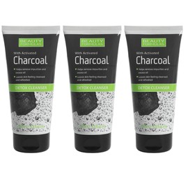 Beauty Formulas Activated Charcoal Detox Cleanser, 150ml, Pack of 3