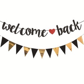 Welcome Back, Welcome Back Decoration, Welcome Back Banner, Welcome Banner for Classroom Decorations, School, Season, Family, Party Decoration