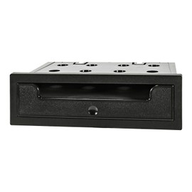 tomzz Audio 2400-005-1 Storage Compartment Plastic with Support Edge Height 58 mm Black with Folding Flap for Mobile Phones