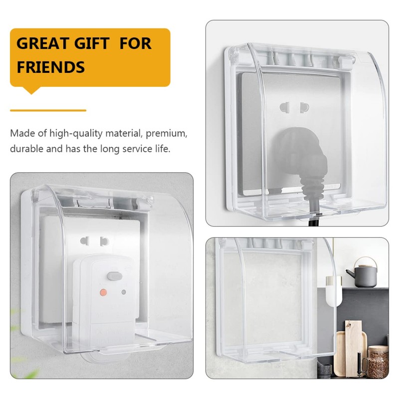 DOITOOL 2pcs Socket Protector Cover Cover Outdoor Plug Protector Made