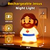 Caaaat Jesus Night Light for Kids, BPA-Free Silicone, 30-Min Timer