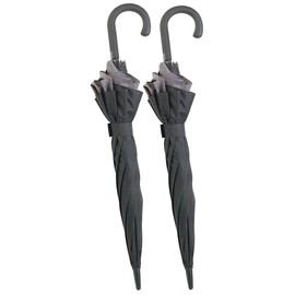 Carlo Milano Large Umbrella: Set of 2 Large XXL Automatic Umbrella, Windproof, Diameter 130 cm (Umbrella XXL, Umbrella Windproof, Gift Men)