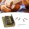 4 String Guitar Bridge Ukulele Bass Metal Bridge Replacement for