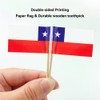 Chile Flag Chilean Miniature Toothpick Flags Decorations Small Cupcake Toppers