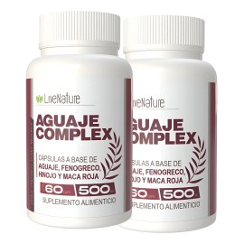 Aguaje Fenogreco Hinojo Maca Roja Aguaje Complex 2pz Sin Sabor