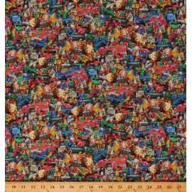 Robert Kaufman Cotton Christmas Toys Presents Gifts Holiday Fabric Print by the Yard D402.50