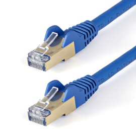 StarTech.com 6ASPAT150CMBL Cat6a Cable with Snagless RJ45 Connectors, Blue, 1.5 Meter