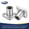 sourcing map LMK6UU Linear Ball Bearings 6mm Bore 12mm OD