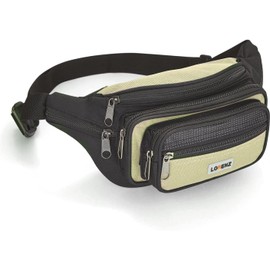 Woodland Leathers Unisex Waist Bag and Bumbag for Women and Men, Multipacket Polyester Bumbags for Ladies Waterproof Belt Bags and Money Bag for Festival, Dog Walking and Running (Khaki Green)