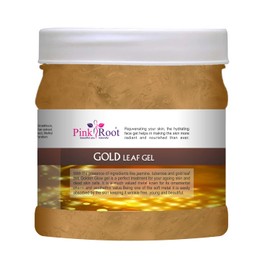 Pink Root Gold Gel Leaf Gel With Jasmine & Gold leaf extract 500gm