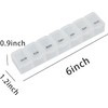 Pill Organiser,7 Day One Time a Day Pill Dispenser,Pill Box