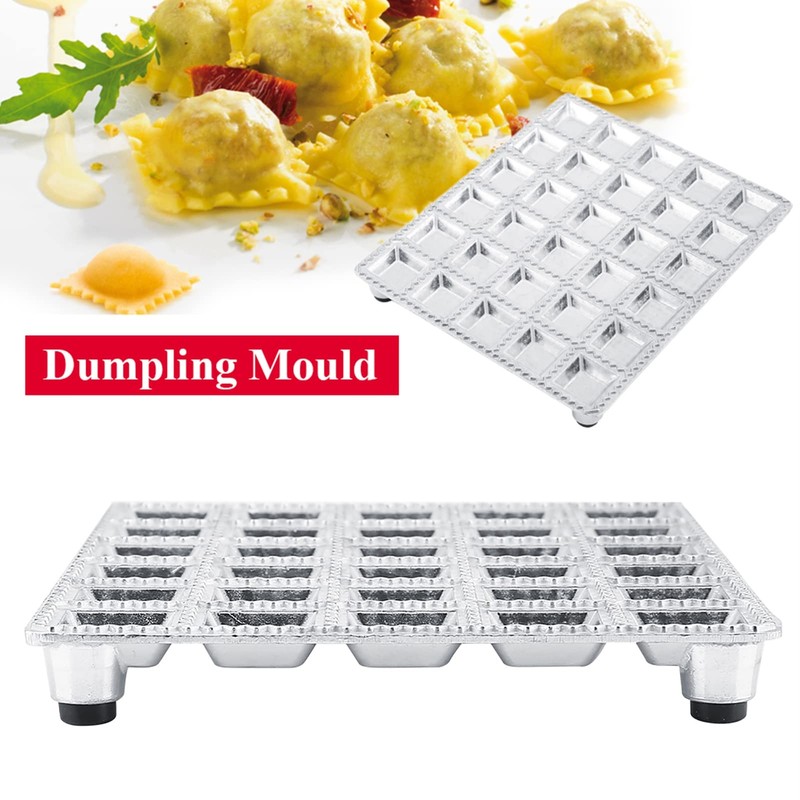 Dumpling Mould, Aluminum Alloy Ravioli Maker Pelmeni Maker 30 Holes