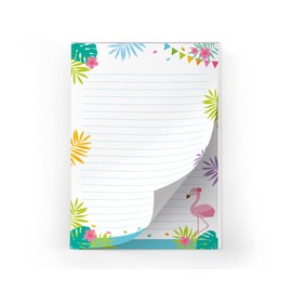 Writing Paper Set Letter Pad with Envelope for Girls Children Flamingo (A5 Pad with 25 Sheets + 15 Envelopes)