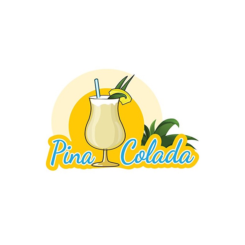 PINA Colada 16" Concession Decal Sign cart Trailer Stand Sticker
