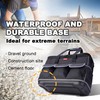 Justzon Rolling Tool Bag with Wheels - Aluminum Alloy Trolley