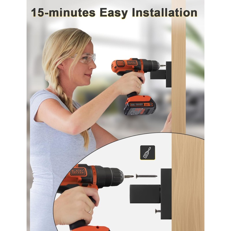 Tinewa 5 Pack Dummy Door Handles for Left Hand and