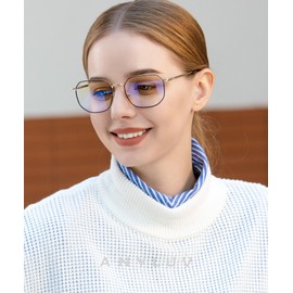 ANYLUV Blue Light Blocking Glasses fo Men, Rectangle Lightwight Blue Light Glasses Computer Screen Blocker Eyewear