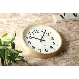 KATOMOKU Plywood Wall Clock 2 Sweep (Continuous Second Hand) km-42M φ252mm